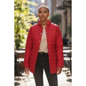 Dravus Quilted Snap Front Jacket Red‎ Women's Size S